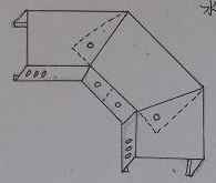 橋架45度水平彎頭