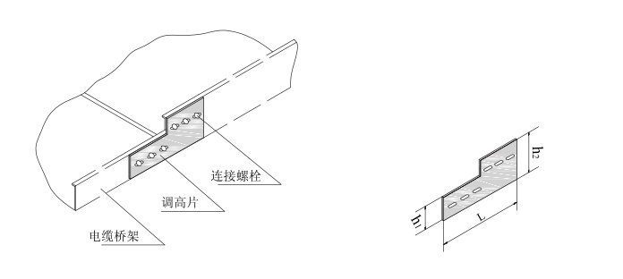 電纜橋架配件-調(diào)高片